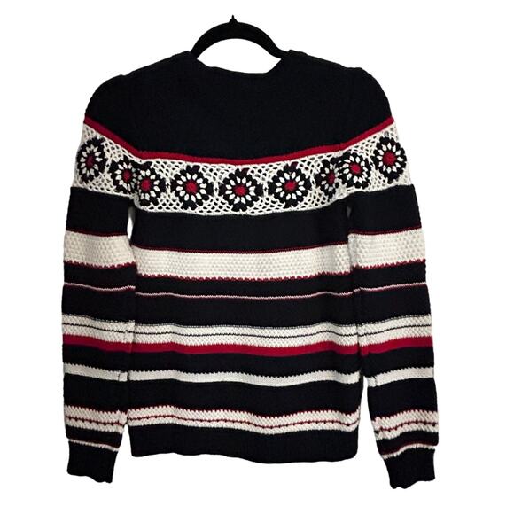 DESIGUAL NWT $145 Mathura Crochet Panel Sweater Size XXS - Picture 4 of 10